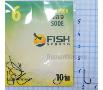Крючки Fish № 6 sode (10 крючков)