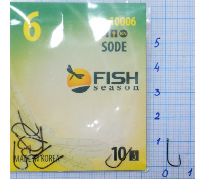 Крючки Fish № 6 sode (10 крючков)