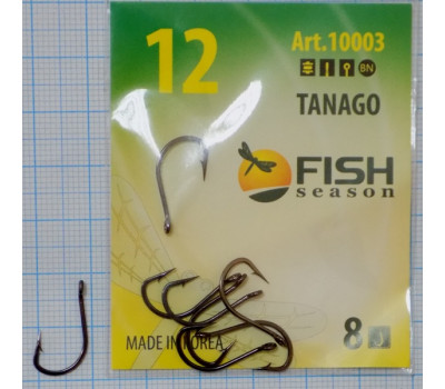 Крючки Fish №12 tanago (8 крючков)