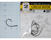 Крючки Gurza № 2 CIRCLE HOOK RING BN (5 крючков)