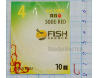 Крючки Fish № 4 sode-red