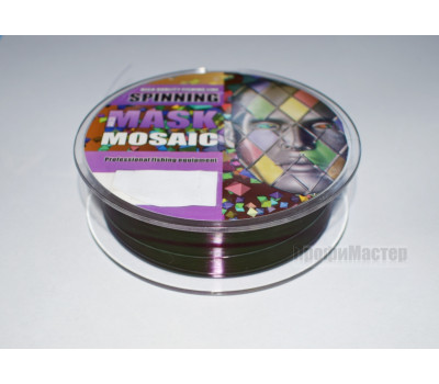 Леска AKKOI МАSK MOSAIC Spinning 0,292 мм, 150 м, тест 5,27 кг, хамелеон