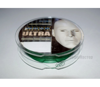 Плетеный шнур AKKOI MASK ULTRA 0,06 мм, 130 м, тест 2,27 кг, темно-зеленый