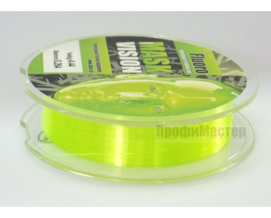 Леска AKKOI МАSK VISION 0,264 мм, 100 м, тест 4,44 кг, Fluoro