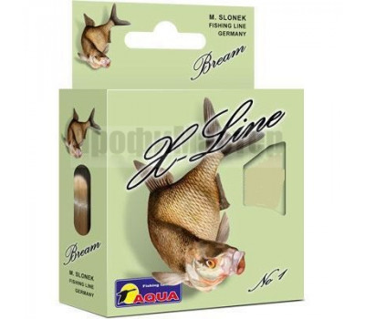 Леска AQUA X-Line Bream 0,16 мм, 100 м, тест 2,95 кг