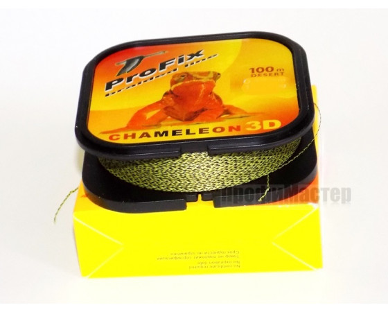 Плетеный шнур ProFix CHAMELEON 3D Desert 0,16 мм, 100 м, 10,4 кг