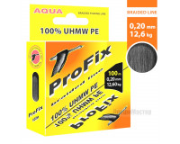 Плетеный шнур ProFix 0,20 мм, 100 м, 12,6 кг, черный Плетеный шнур ProFix 0,20 мм, 100 м, 12,6 кг, черный
