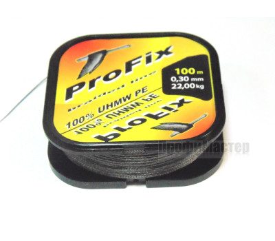 Плетеный шнур ProFix 0,16 мм, 100 м, 10,4 кг, зеленый