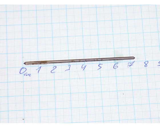 Метчик М 2,5х0,45 мм H2 гаечный СССР