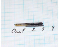 Метчик М 1,4х0,3 мм У12 ручной комплектный СССР