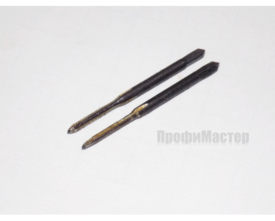 Метчик М 1,6х0,35 мм У12 ручной комплектный СССР