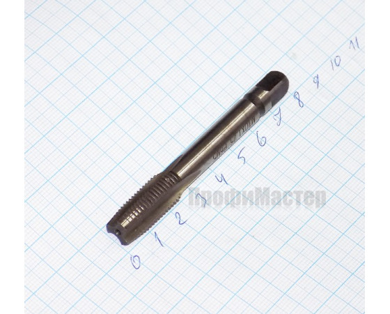 Метчик М10х1,25 мм м/р однопроходной для сквозного отверстия 