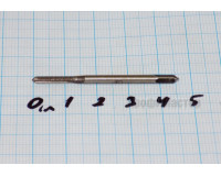 Метчик М 2,5х0,45 мм р6м5 машинно-ручной однопроходной для глухого отверстия Метчик М 2,5х0,45 мм р6м5 машинно-ручной однопроходной для глухого отверстия