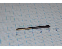 Метчик М 2.5х0.45 мм У12 машинно-ручной однопроходной для сквозного отверстия Метчик М 2.5х0.45 мм У12 машинно-ручной однопроходной для сквозного отверстия