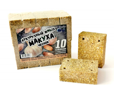 МАКУХА кукурузный жмых с отверстием ЧЕСНОК 320 гр.
