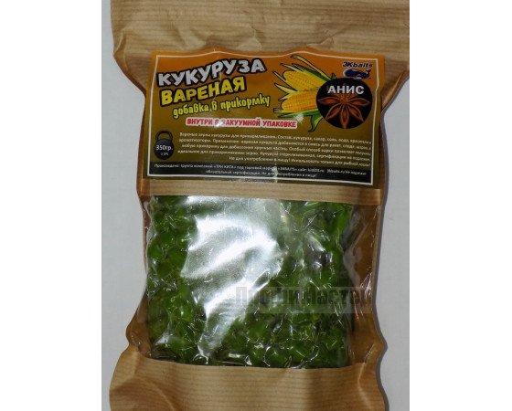 Кукуруза вареная Анис, в вакуумной упаковке, 350 гр