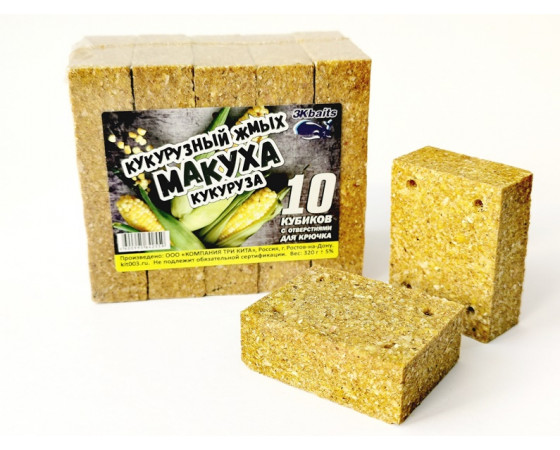 МАКУХА кукурузный жмых с отверстием КУКУРУЗА 320 гр.