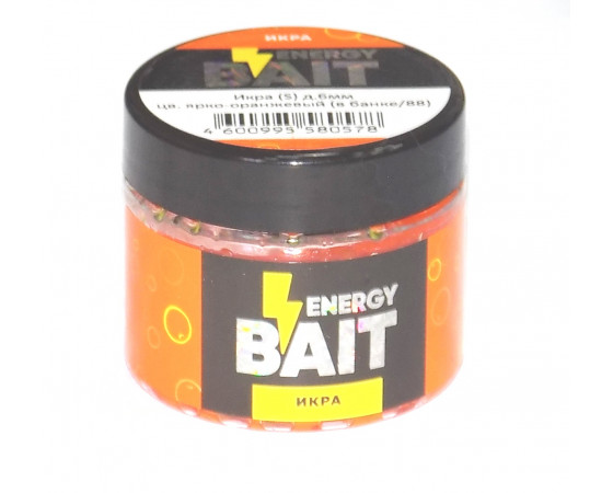 Насадка ИКРА 6 мм, цв. ярко-оранжевый, ENERGY BAIT
