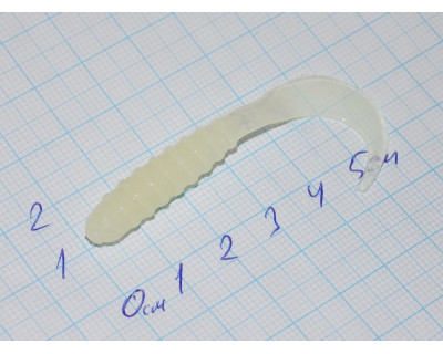 Твистер Action Plastics 60 мм, curl-3, цв.033 Твистер Action Plastics 60 мм, curl-3, цв.033