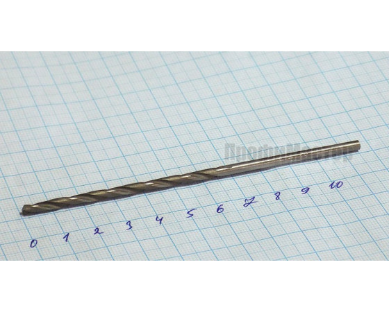 Сверло 3,3 мм р18 (L-110/70 мм) с ц/х длинная серия СССР