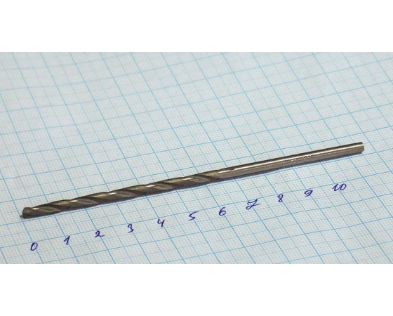 Сверло 3,3 мм р18 (L-110/70 мм) с ц/х длинная серия СССР