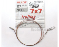 Поводок никель-титан WIN 100 см, тест 27 кг, 7х7 trolling