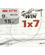Поводок WIN из нержавеющей стали 15 см, 9 кг, мягкий, 1х7