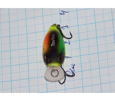 Воблер 32 мм TsuYoki CHEF 32F 013W, вес 2,9 гр, floating 0,2-0,5 м