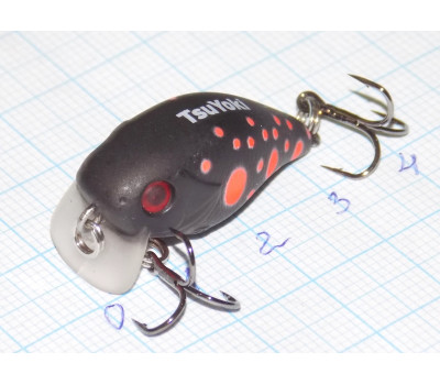 Воблер 32 мм TsuYoki CHEF SSR 32F 061, вес 2,8 гр, floating 0,05-0,2 м