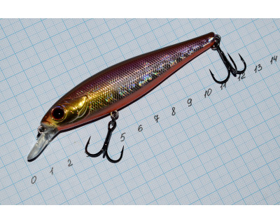 Воблер, 100 мм TsuYoki DRAGA 100SP 072R, вес 17,3 гр, suspender 0,2-1,4м