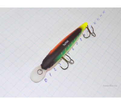 Воблер, 100 мм TsuYoki DRAGA 100SP 013W, вес 17,3 гр, Suspender 0,2-1,4 м