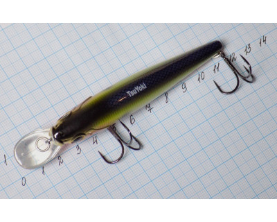 Воблер, 100 мм TsuYoki DRAGA 100SP 207R, вес 17,3 гр, suspender 0-1,2 м