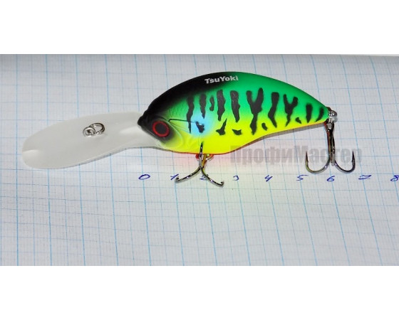 Воблер 60 мм TsuYoki PRIMA 60F K020, вес 14,5 гр, float 2,5-4,2 м