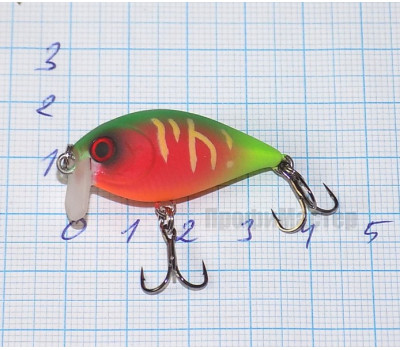 Воблер 35 мм TsuYoki SWING SR 35F FRU, вес 3,5 гр, floating 0,1-0,4 м