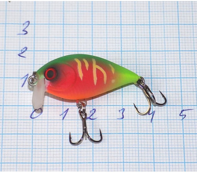 Воблер 35 мм TsuYoki SWING SR 35F FRU, вес 3,5 гр, floating 0,1-0,4 м