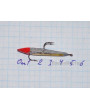 Блесна зимняя Ваучер 13,0 гр, олово с наклейкой золото с серебром, кр. Mustad