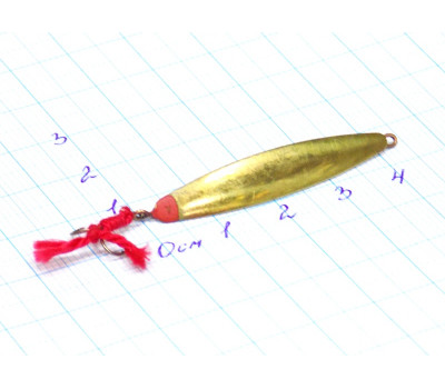 Блесна зимняя 3,2 гр №1 цв. латунь