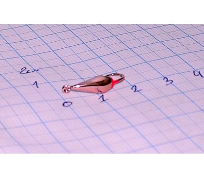 Блесна зимняя 0,6 гр №0 медь