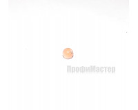 Кошачий глаз оранжевый с петлей из проволоки 4 мм