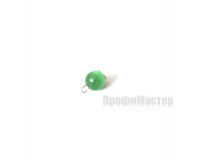 Кошачий глаз зеленый с петлей из проволоки 4 мм