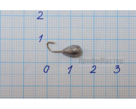 Мормышка литая Капля, d 6,0 мм., вес 1,0 гр.