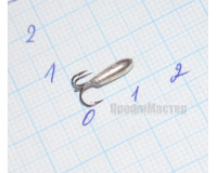 Мормышка вольфрамовая Чертик, d 3,0 мм 0.7 гр, серебро