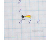 Мормышка вольфрамовая Капля обмазка с эксцентриком хамелеон, d 2,5 мм, вес 0,41 гр, оранжевый с желтым Мормышка вольфрамовая Капля обмазка с эксцентриком хамелеон, d 2,5 мм, вес 0,41 гр, оранжевый с желтым